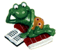 frosch mit Buch