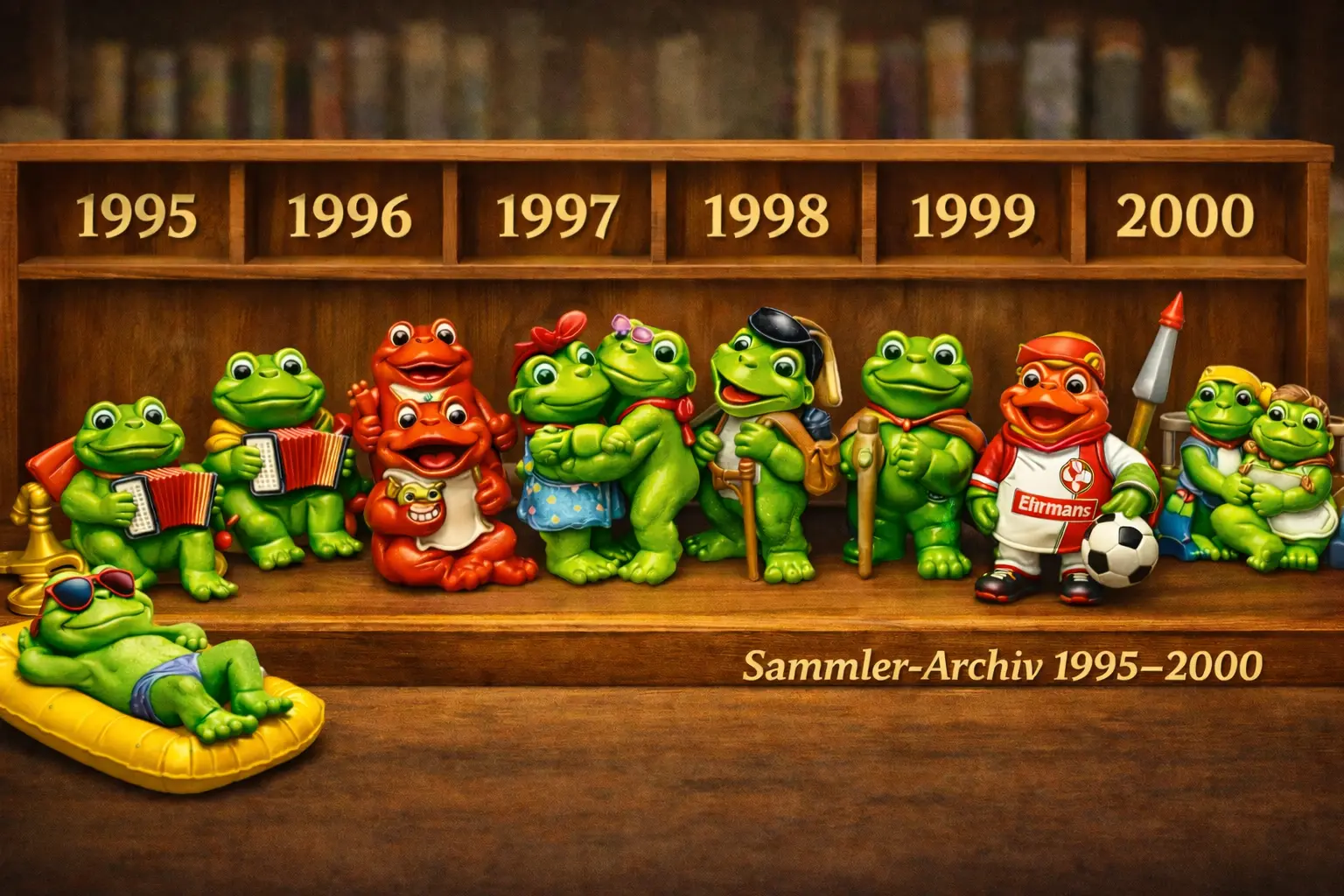Frosch Sammelfiguren Archiv – Generationen 1995 bis 2000